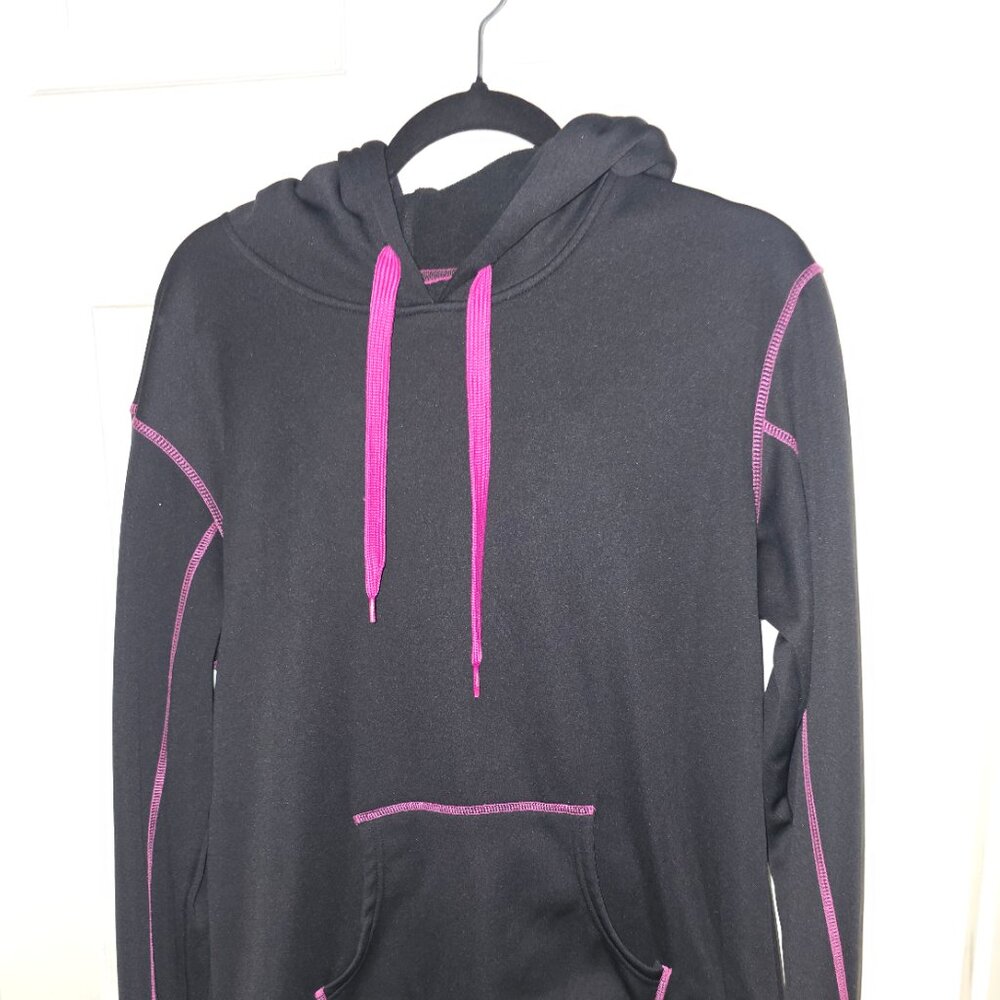 BCG Women's Athletic Black and Pink pull over Hoodie